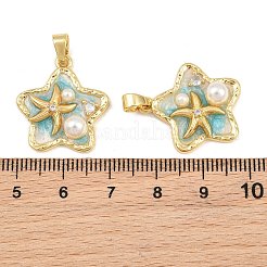 Pendentifs d'émail en laiton &nbsp;KK-CBAEBFB-10G-02