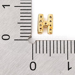 Cabochons en laiton plaqué en rack micro pavé de zircone cubique&nbsp;KK-F874-04G-H