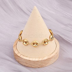 304 Edelstahl Kaffeebohnen Gliederkettenarmbänder&nbsp;BJEW-D359-14A-G