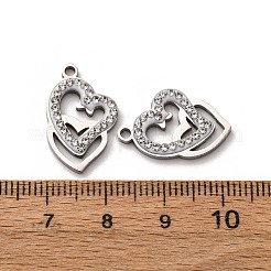 Ciondoli in strass di argilla in acciaio inossidabile 304&nbsp;STAS-P406-17J-P