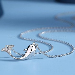 Colgante de ballena de aleación con cristales y rhinestone&nbsp;WG0EF37-01