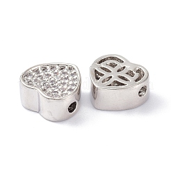Perle di zirconi cubici trasparenti in ottone&nbsp;ZIRC-C022-39P