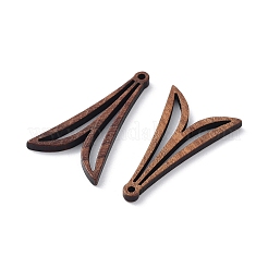 Pendentifs découpés au laser en bois de noyer&nbsp;X-WOOD-Q051-01G