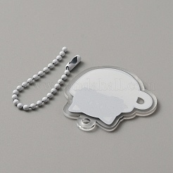Mignon porte-clés pendentif en acrylique chat tasse à café&nbsp;FIND-CJC0006-79H