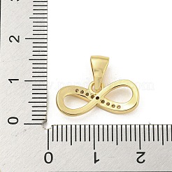 Messing micro pave klare zirkonia anhänger&nbsp;ZIRC-P115-02G