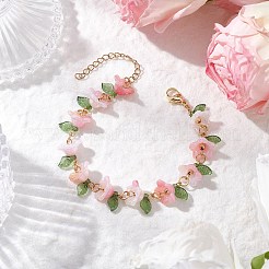 4 braccialetti di perline acriliche per le donne&nbsp;BJEW-TA00627