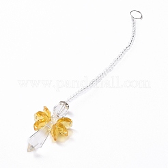 Décoration murale perlée de fée en cristal décoration pendentif&nbsp;LS-HJEW-G019-02E