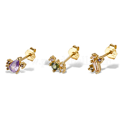 Eleganti orecchini s925 in argento con diamanti&nbsp;KH6473-7