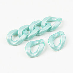 Opake Acryl Verknüpfung Ringe&nbsp;LS-OACR-S038-003A-01