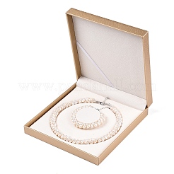 Natürliche Süßwasserzuchtperlen Halsketten & Armbänder Schmuck-Sets&nbsp;SJEW-N039-01