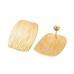 Ionenplattierung (IP) 304 Edelstahl Ohrstecker für Frauen&nbsp;EJEW-P279-44G