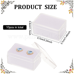 Aufbewahrungsbox für Schmuck aus Acryl&nbsp;LS-CON-WH0089-10B