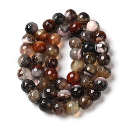 Brins de perles d'agate craquelées au feu naturel teintées et chauffées&nbsp;G-P539-B01-04