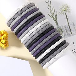 Polymer Clay Heishi Surfer Stretch-Armbänder-Set&nbsp;BJEW-SW00124