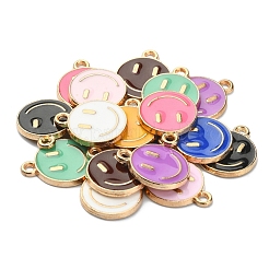 18pcs 9 Farben Legierung Emaille Charms&nbsp;ENAM-YW0001-97