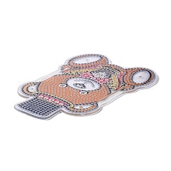 5d bricolage ours motif animal diamant peinture crayon porte-gobelet ornements kits&nbsp;DIY-C020-06