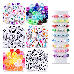 3 caja de kits para hacer pulseras de cuentas acrílicas&nbsp;DIY-YW0013-03