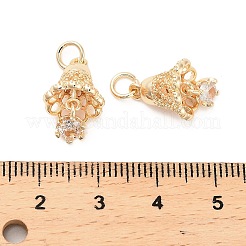 Pendentifs avec zircon cubiques à micro-pavés en laiton&nbsp;LS-KK-B133-06G-01