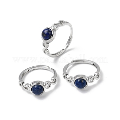 Lapis naturali anelli di barretta lazuli&nbsp;RJEW-A084-04P-10