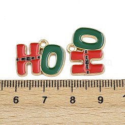 Weihnachtsmotive Legierung Emaille Anhänger&nbsp;ENAM-Z023-01G-05