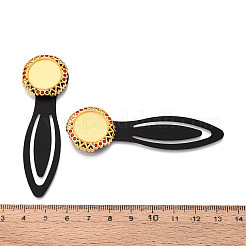 Fassungen für Lesezeichen-Cabochons aus Legierung und Eisen&nbsp;PALLOY-N184-04G