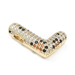 Pendentifs avec zircon cubiques à micro-pavés en laiton&nbsp;KK-Z108-02G-L