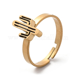 Anillos ajustables de acero inoxidable 304 para mujer&nbsp;LS-RJEW-F169-01G-05