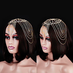 Kopfbedeckung aus Strass-Mesh&nbsp;OHAR-WH0021-47G