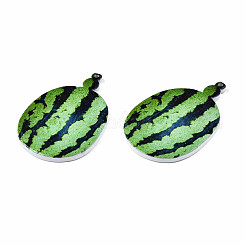 Pendentifs en bois peints à la bombe&nbsp;WOOD-N007-122