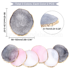 6 palette ovale en résine 3 couleurs&nbsp;MRMJ-PH0001-60
