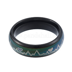 Anillo de estado de ánimo de latido del corazón&nbsp;RJEW-N043-31E