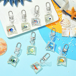 9 pendentif décoratif en résine en forme de poisson&nbsp;HJEW-YW00216
