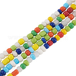 2 hebra de cuentas de lampwork hechas a mano&nbsp;BLOW-TADJ0001-01A