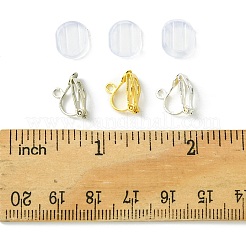 12 Stück 3 Farben Messing Clip-On Ohrring Zubehörse&nbsp;KK-FS0001-33