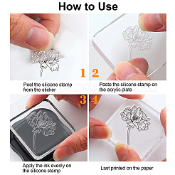PVC-Plastikstempel&nbsp;DIY-WH0167-56-382