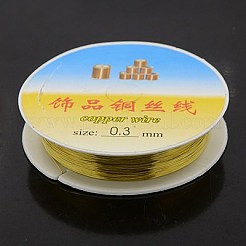 Fil de bijoux en cuivre rond&nbsp;CW0.3mm007M