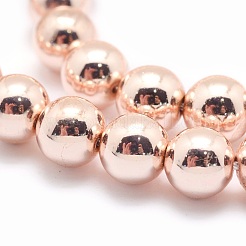 Chapelets de perles en hématite synthétique sans magnétiques&nbsp;G-L485-01D-LRG