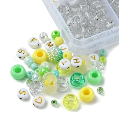 DIY-Sets zur Herstellung von Armbändern aus runden Acryl- und Kunststoffperlen&nbsp;DIY-FS0006-49