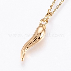 Collane con ciondolo in acciaio inossidabile 304&nbsp;NJEW-P224-11