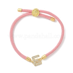 Bracelets réglables en nylon&nbsp;X-BJEW-C096-01G-05