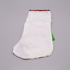 Panno di babbo natale appeso calza di natale&nbsp;HJEW-SZC0004-18