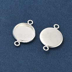 Flache runde Messingstecker Cabochon Einstellungen&nbsp;KK-K414-13E-S