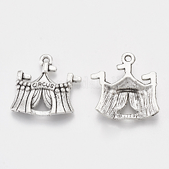 Colgantes de la aleación de estilo tibetano&nbsp;X-TIBEP-T052-21AS-RS