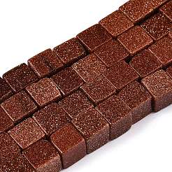 Granos de Goldstone sintético hebras&nbsp;G-T139-8x8-18A