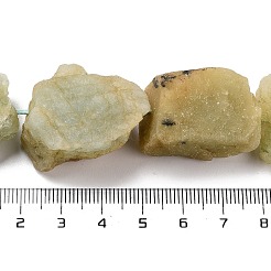Rohe raue natürliche Aquamarinperlenstränge&nbsp;G-K383-B01-01