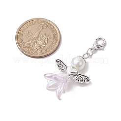 8 pz 8 colori stagione delle nozze angelo perle di vetro e decorazioni pendenti in acrilico&nbsp;HJEW-JM01924-01