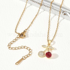 Collane con pendente in ottone e zirconi cubici&nbsp;SA-CBA7E55-03G-01