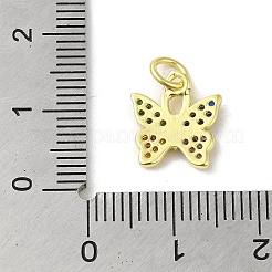 Pendentifs en laiton plaqué or véritable 18k avec pavé de zircone cubique&nbsp;KK-M283-11G-02