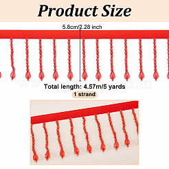 Spitzenband aus Acryl und Polyester&nbsp;OCOR-WH0110-08D