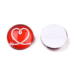 Glas cabochons&nbsp;GGLA-WHC0001-06